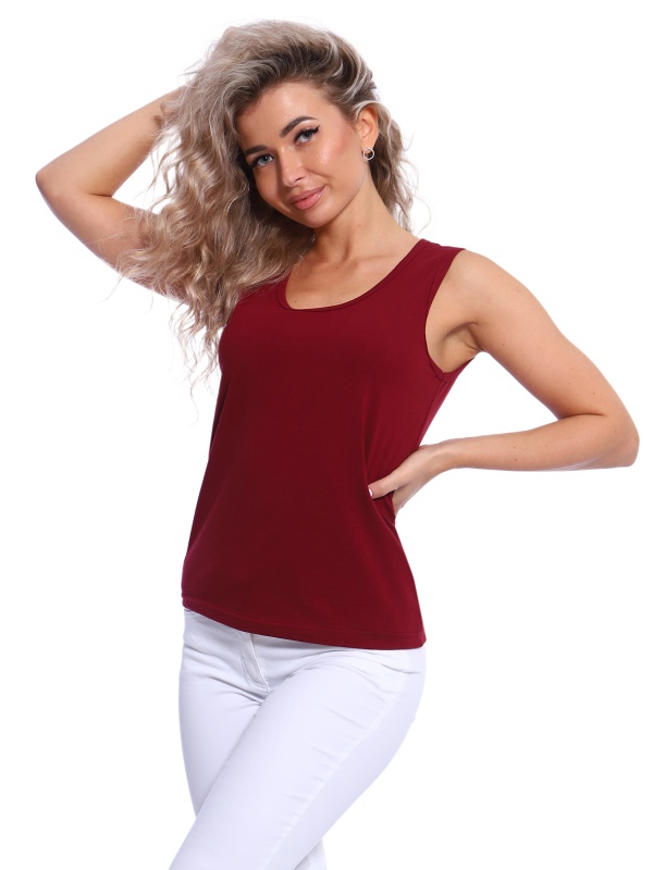 Майка женская МЖ-12 бордовый