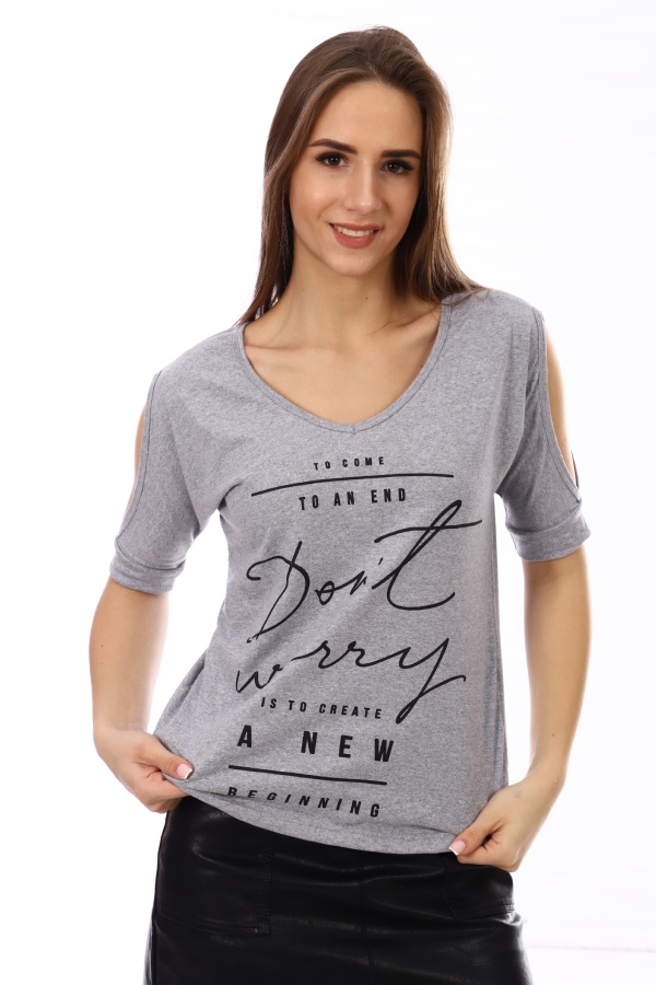 Футболка женская ФЖ-12 серый