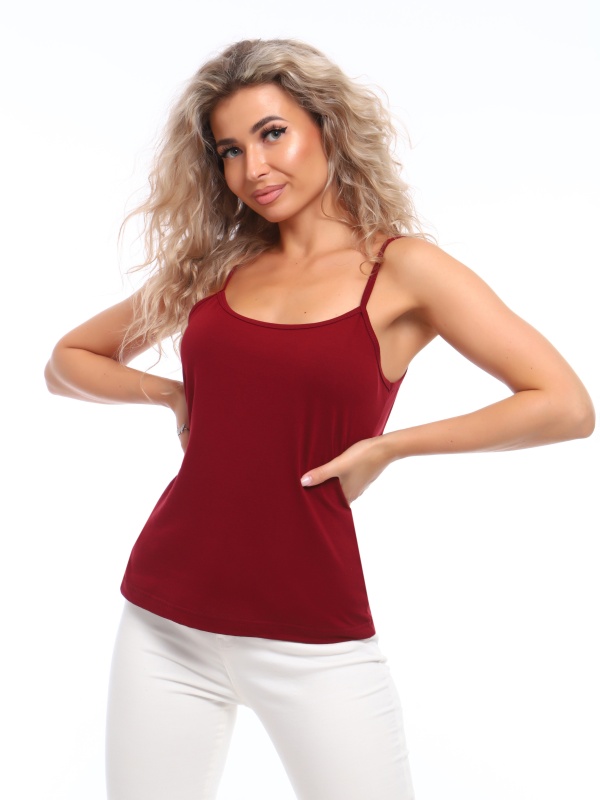 Майка женская МЖ-11 бордовый