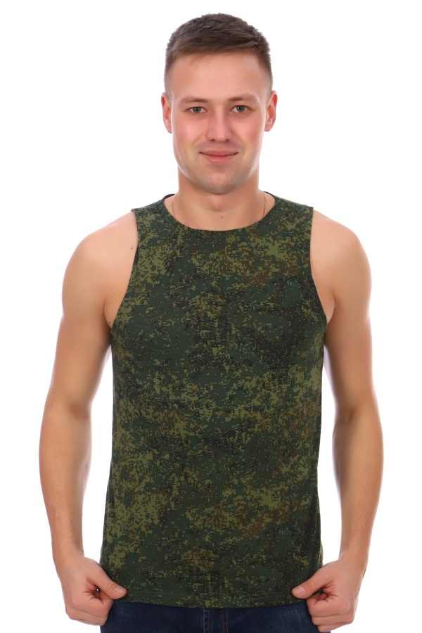 Майка мужская ММ-11 зелёный-1