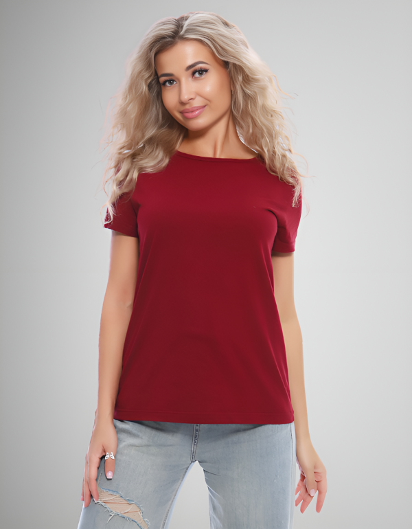 Футболка женская ФЖ-22 бордовый