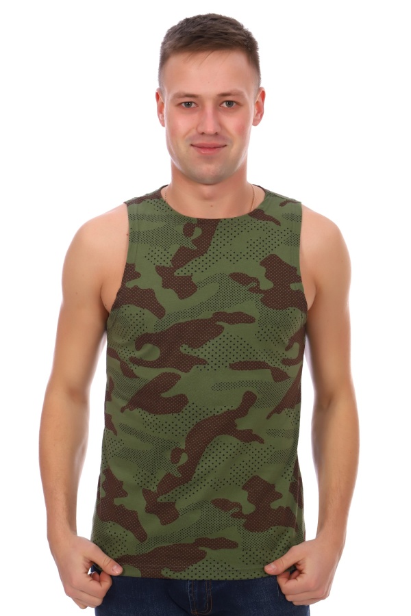 Майка мужская ММ-11 зелёный-2