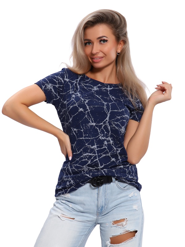 Футболка женская ФЖ-33 тёмно-синий